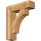 Ekena Millwork Westlake Block Rough Sawn Bracket w/ Offset Brace, Western Red Cedar, 8"W x 28"D x 32"H BKT0806X28X32WTL05RWR - alternate 1